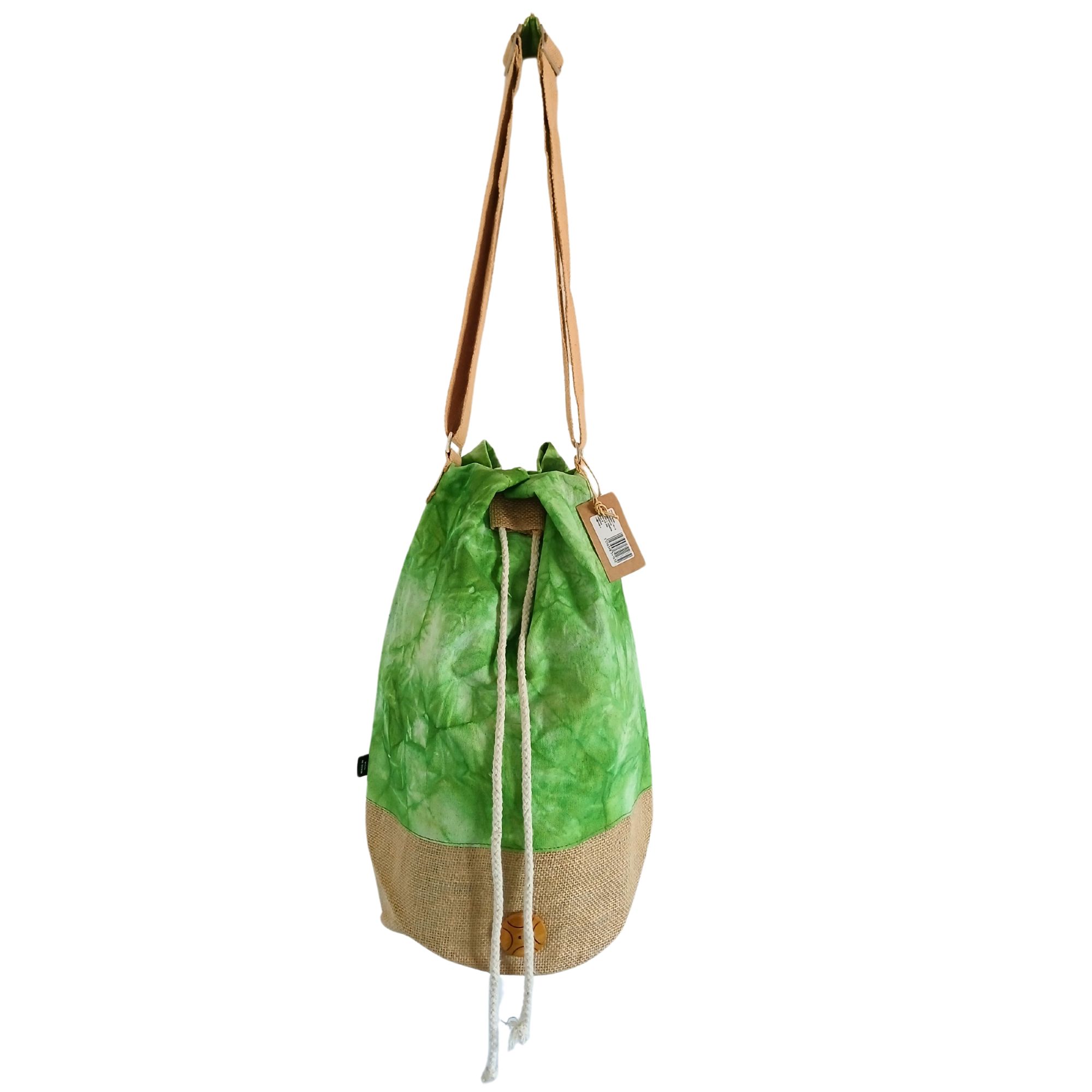 All Natural Backpack - Green Stonewash - Tree of Life - Image 4