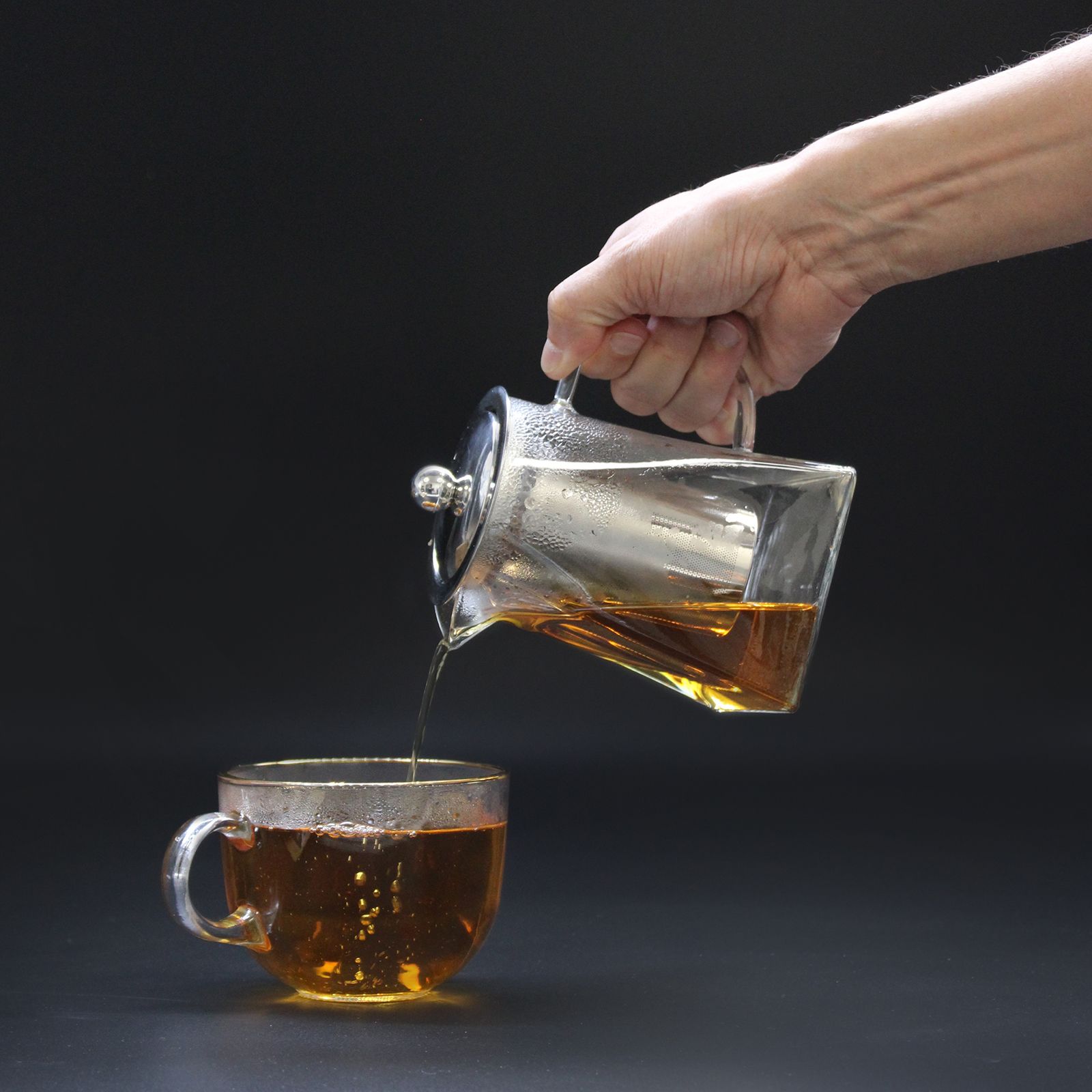 Glass Infuser Teapot - Tower Shape - 750ml - Image 5