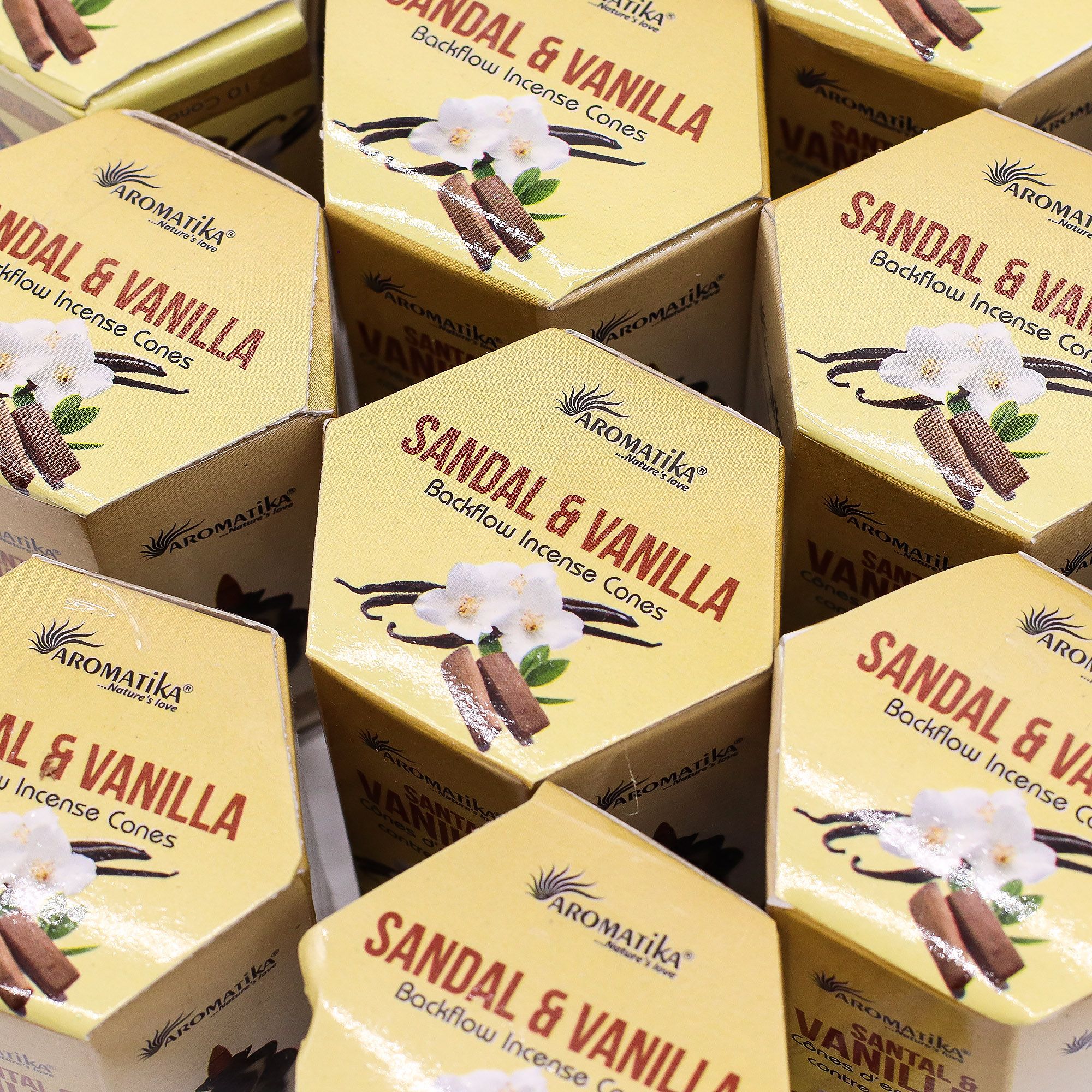 Pack of 10 Masala Backflow Incense - Sandalwood & Vanilla - Image 5