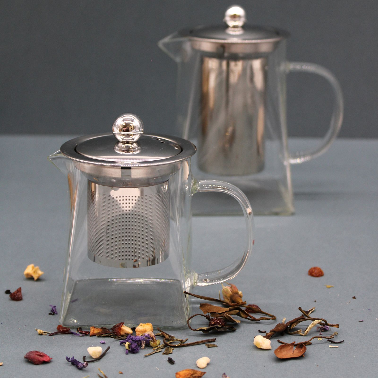 Glass Infuser Teapot - Tower Shape - 350ml - Image 6