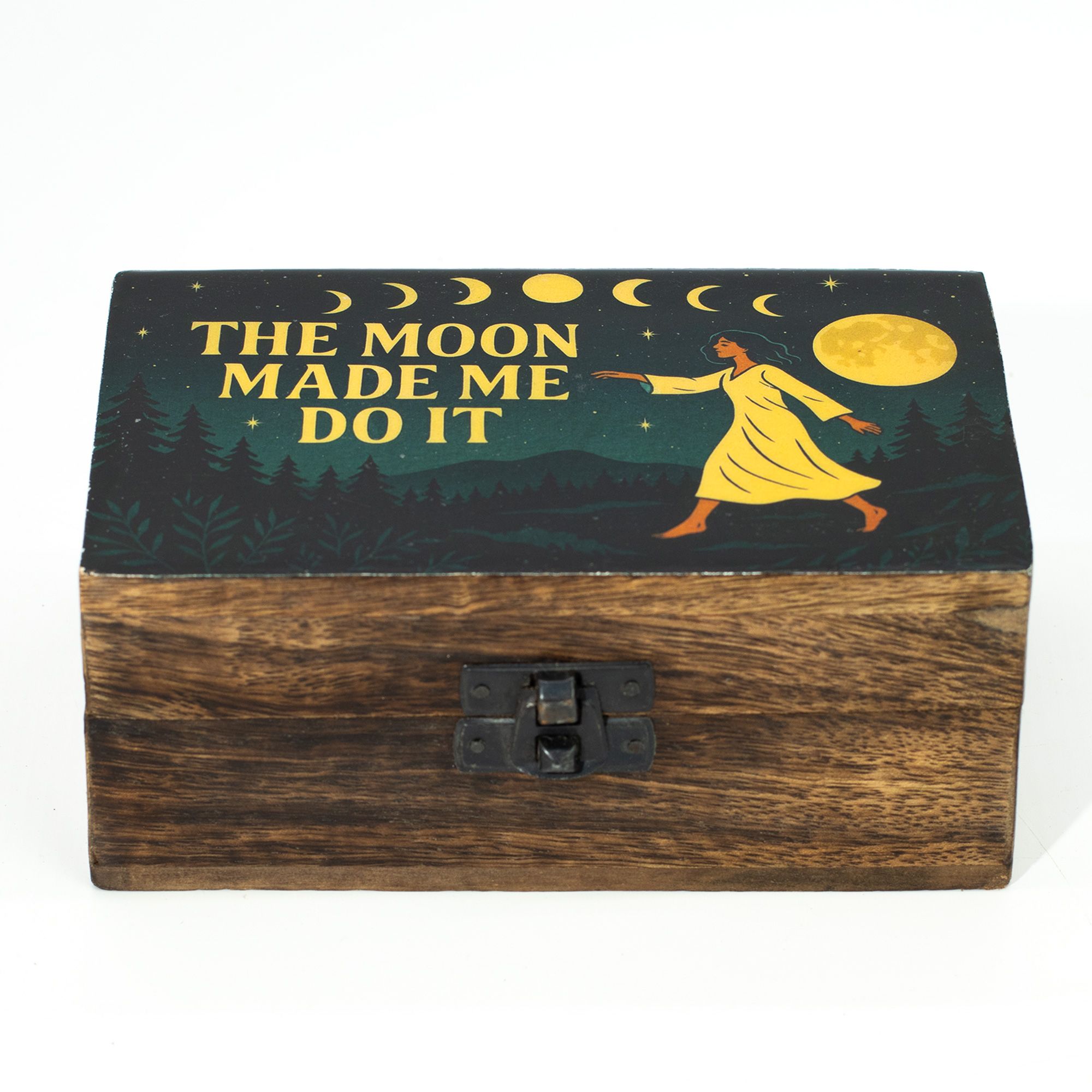 Medium Enamelled Box - The Moon Made me Do It - Image 2