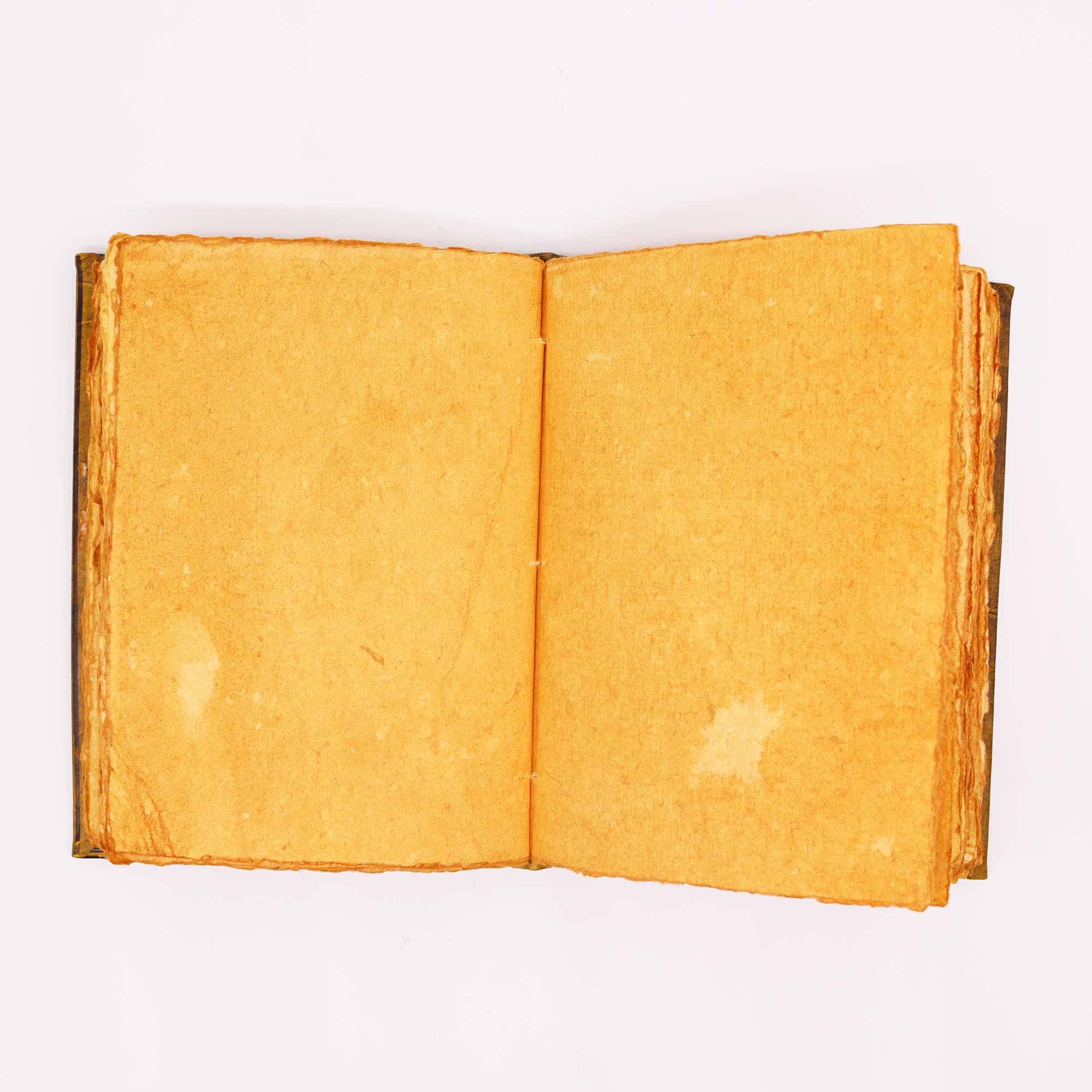 Heafty Coffee Tan Book - Zinc Owl Decor - 200 Deckle Edges Pages - 26x18cm - Image 4
