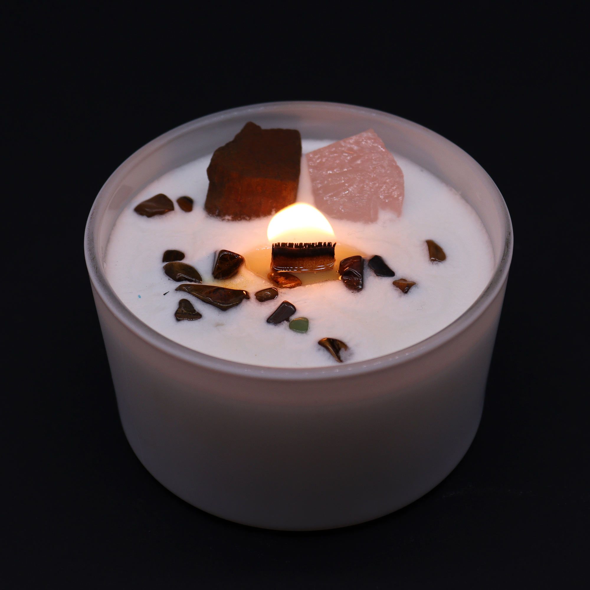Chakra Crystal Candles - Sacred Chakra - Image 3