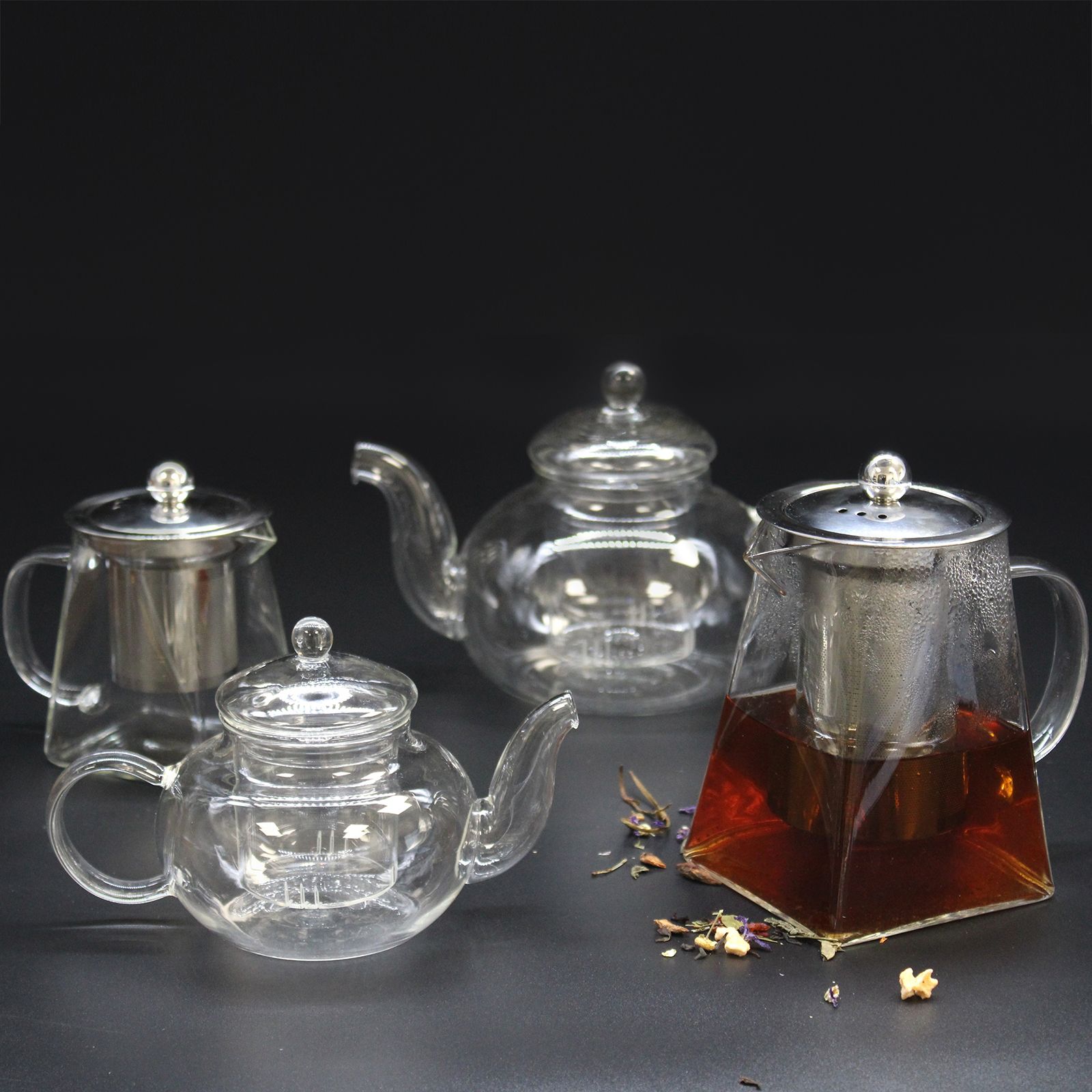 Glass Infuser Teapot - Contemporary - 550ml - Image 4