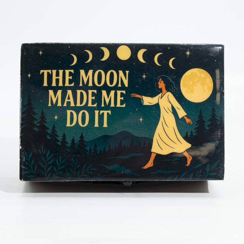 Medium Enamelled Box - The Moon Made me Do It - Image 4