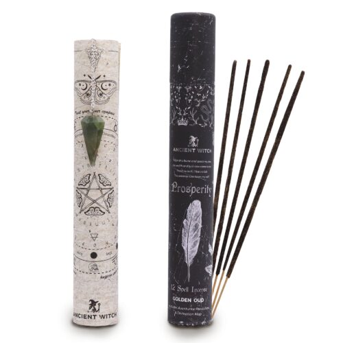 Ancient Witch Spell Incense - Prosperity - Aventurine Pendulum