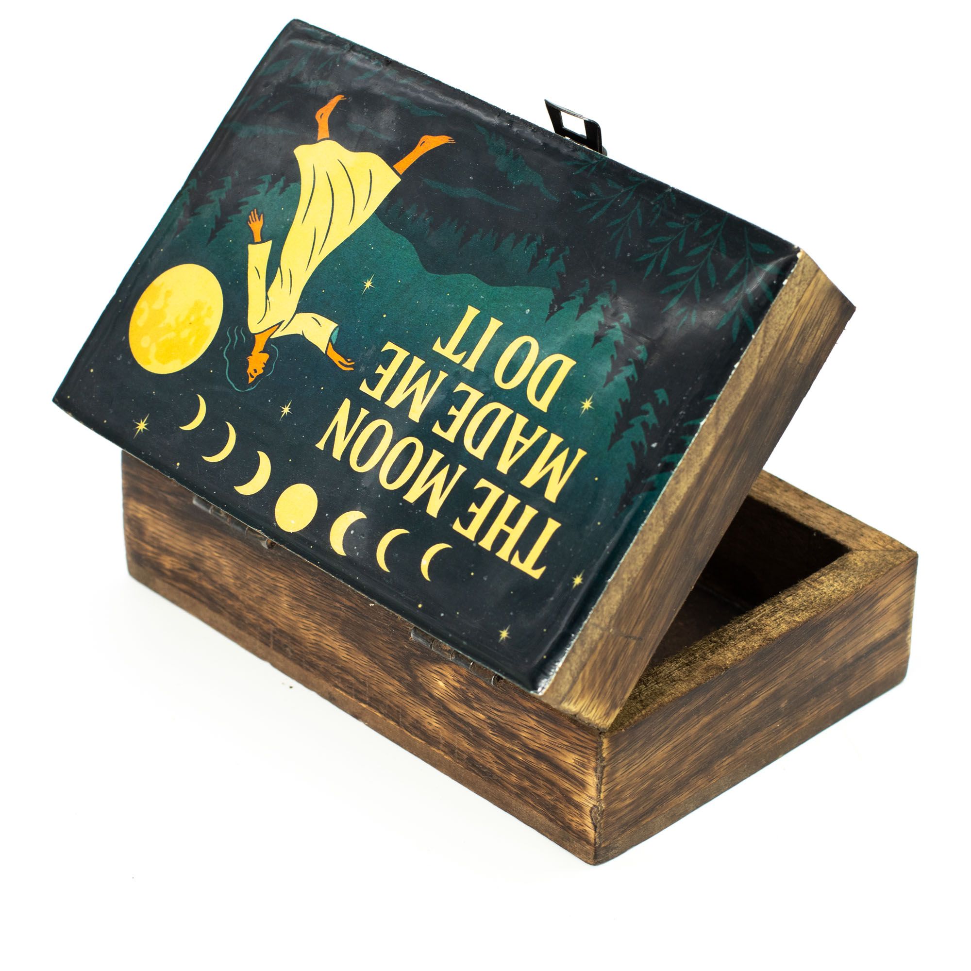 Medium Enamelled Box - The Moon Made me Do It - Image 3