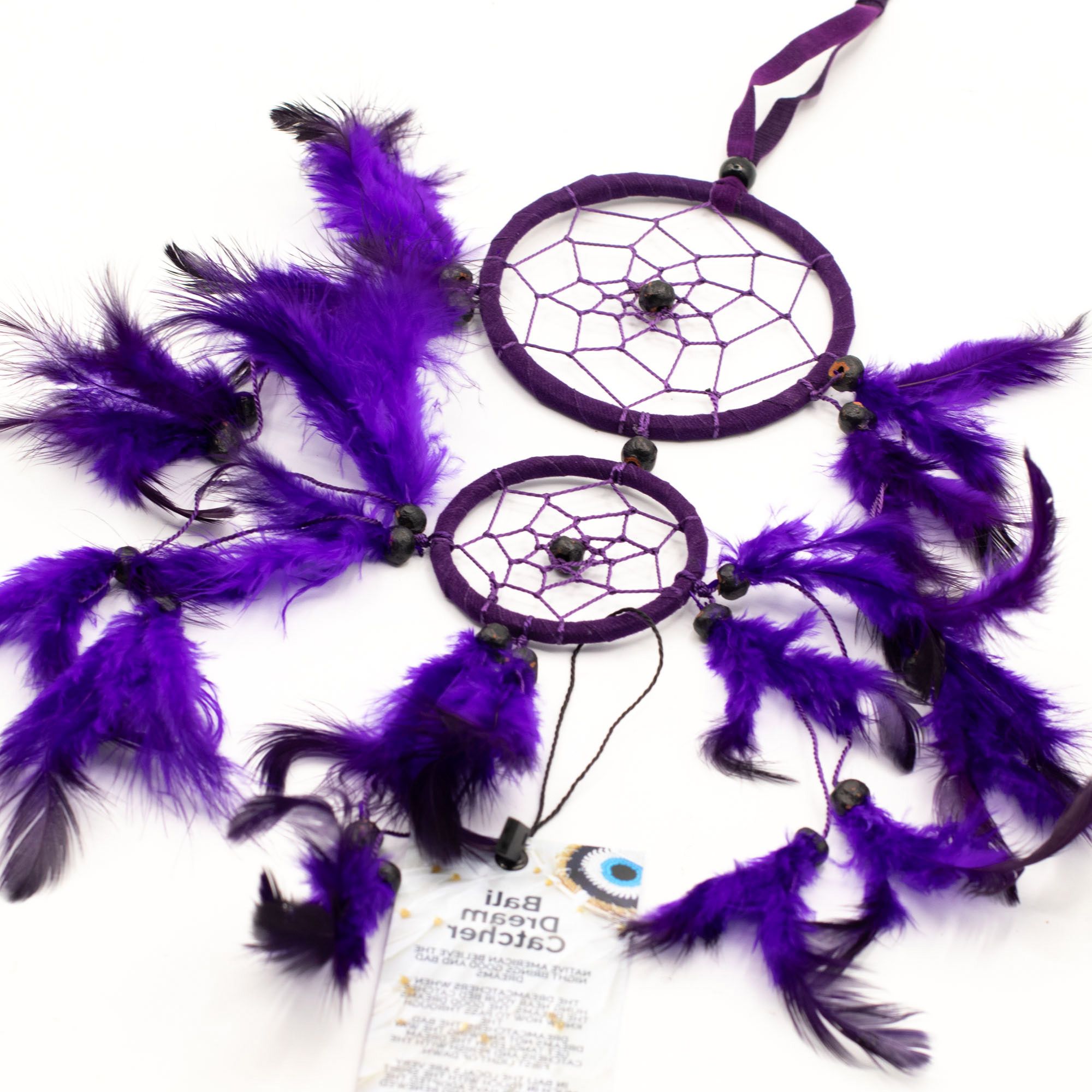 Bali Dreamcatchers - Medium Round - Turq/Pink/Purp - Image 8