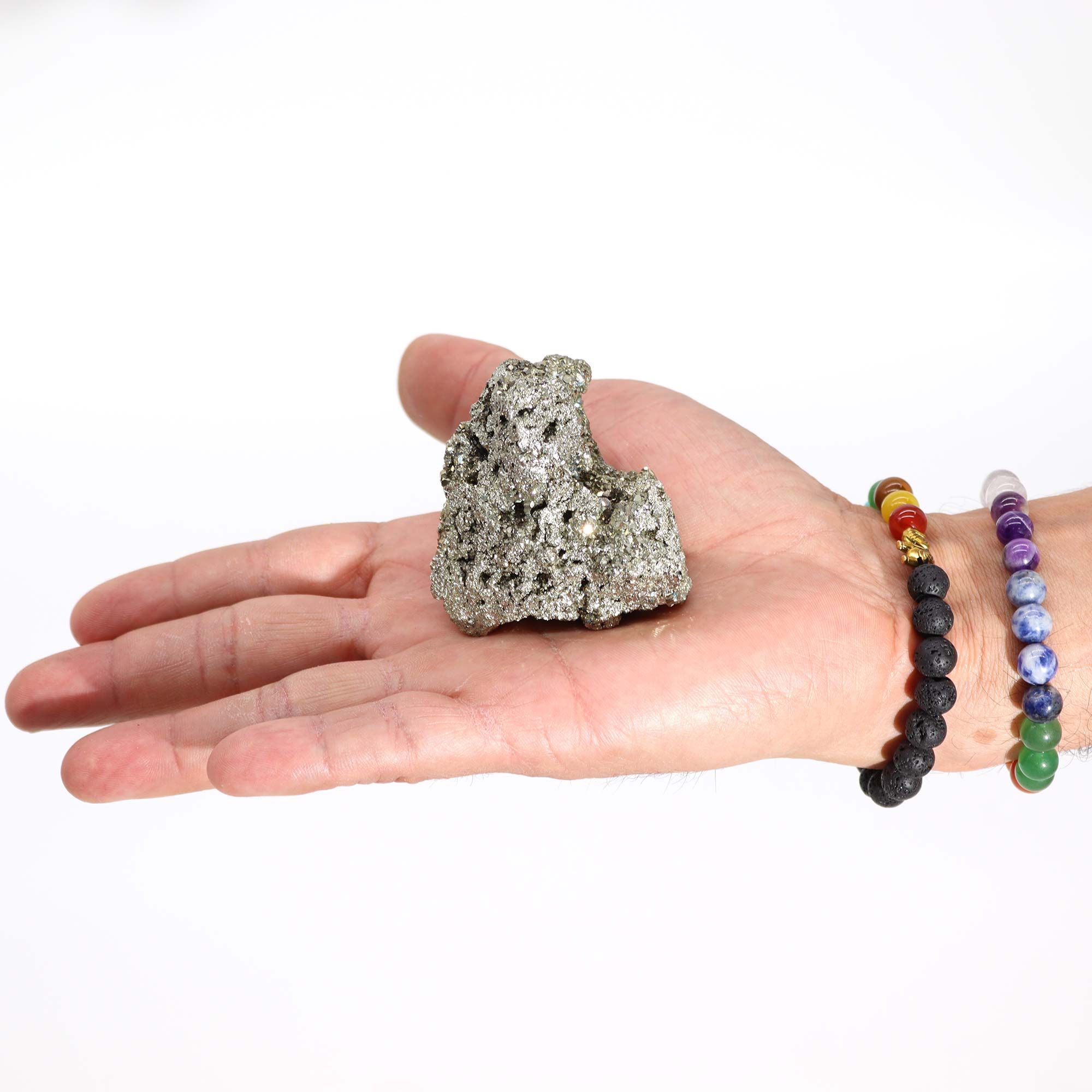 Peruvian Pyrite - First Grade Large Size (approx. 100-135gm 55-65mm) - Image 2