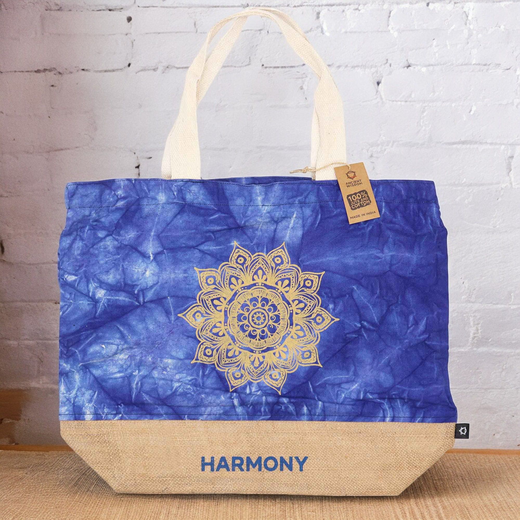 All Natural Bag - Blue Stonewash - Mandala - Harmony - Image 2