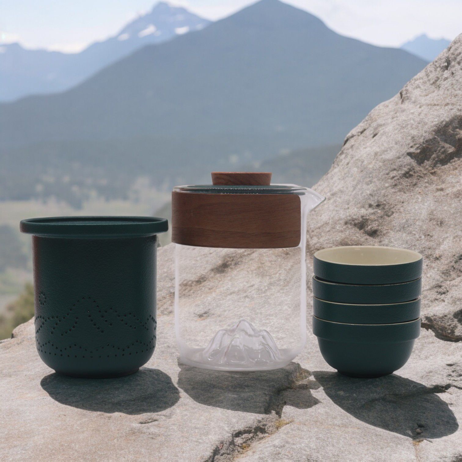 Travel Mountain Teapot Set - Four Friends - Travel Pack - Image 4