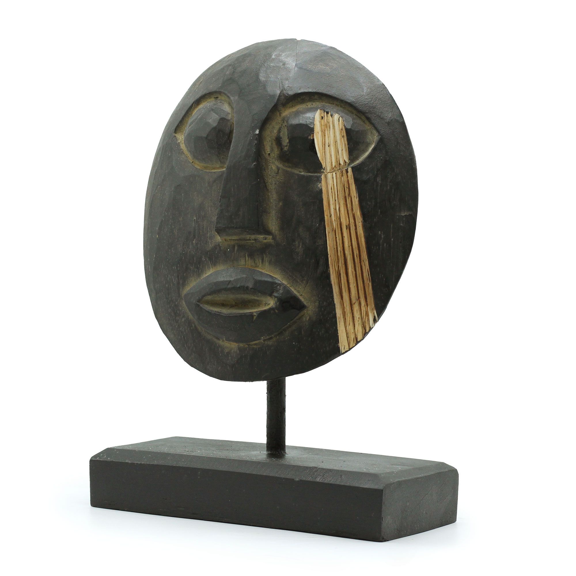 Timor Tribal Decorative Mask - Black 27x20cm - Image 6