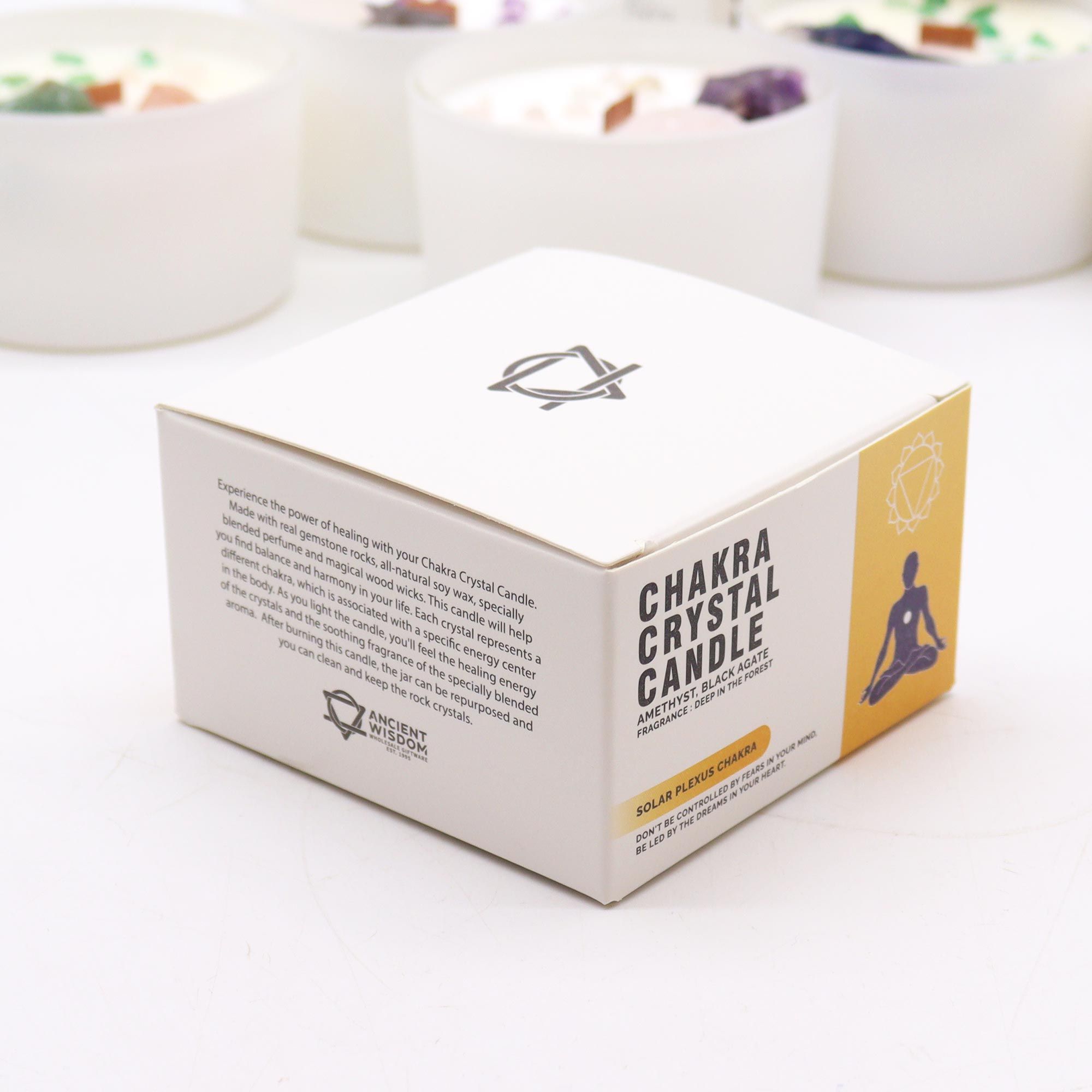 Chakra Crystal Candles - Solar Plexus Chakra - Image 4