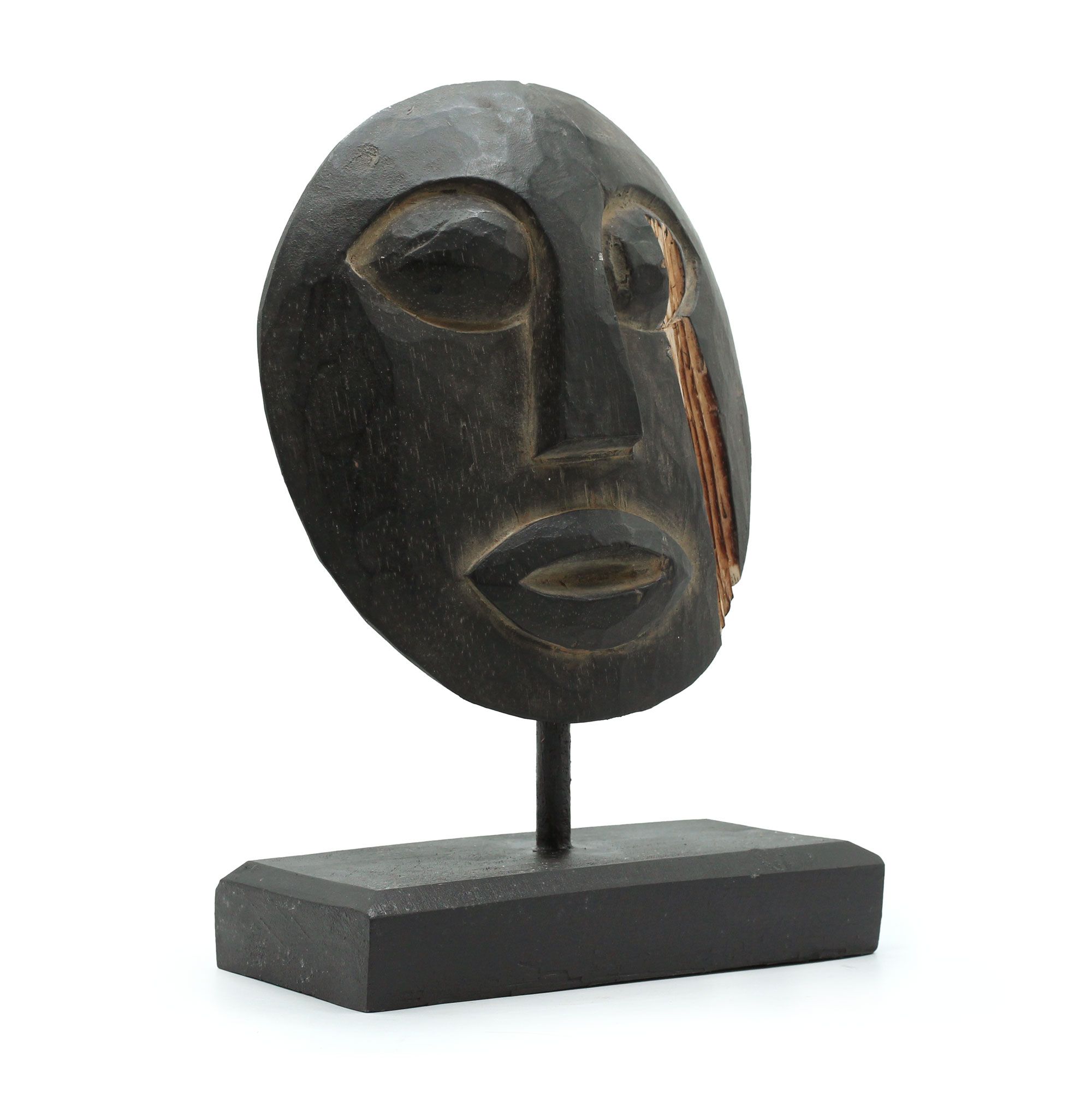 Timor Tribal Decorative Mask - Black 27x20cm - Image 5