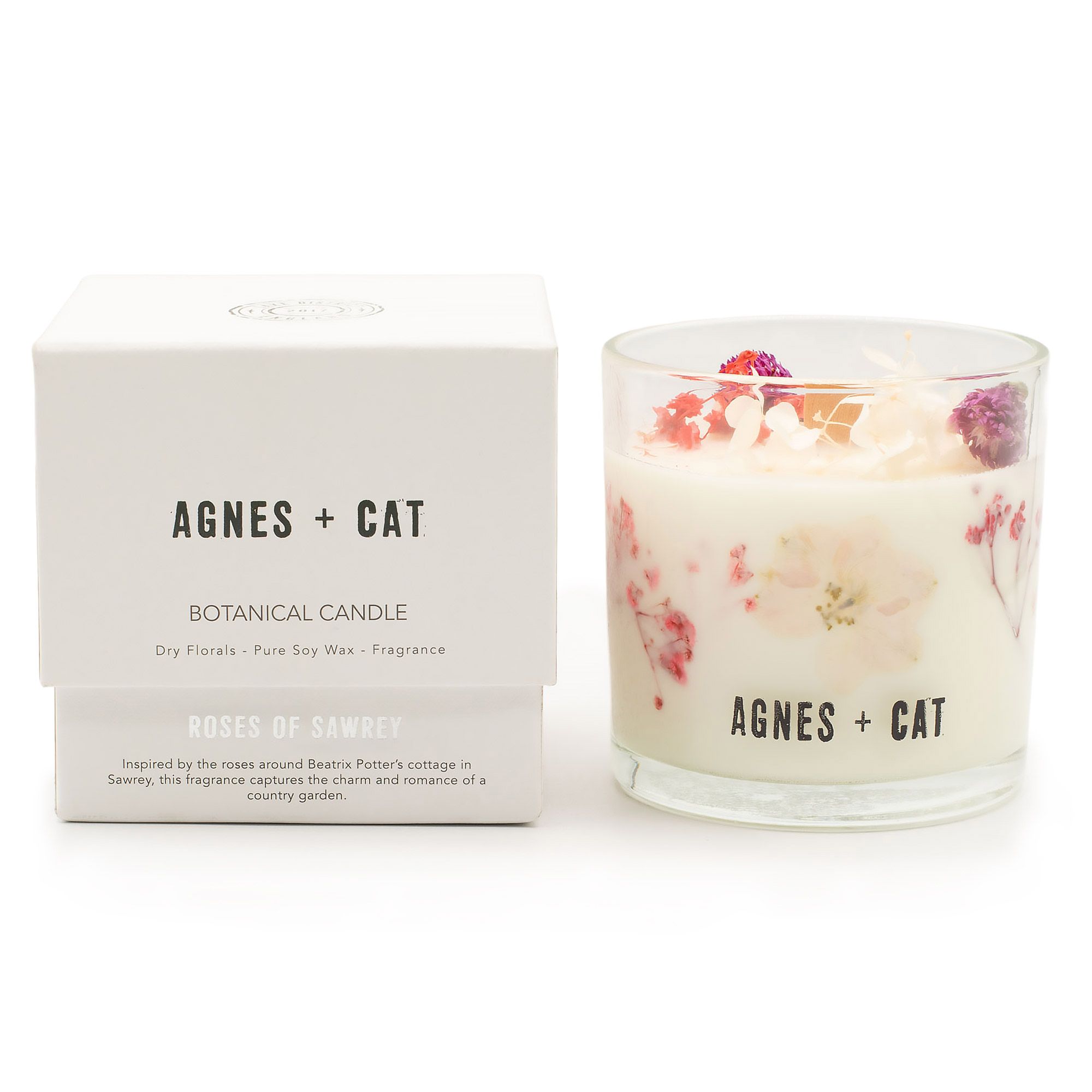 Agnes + Cat Botanical Soy Wax Candle - Roses of Sawrey - Image 5