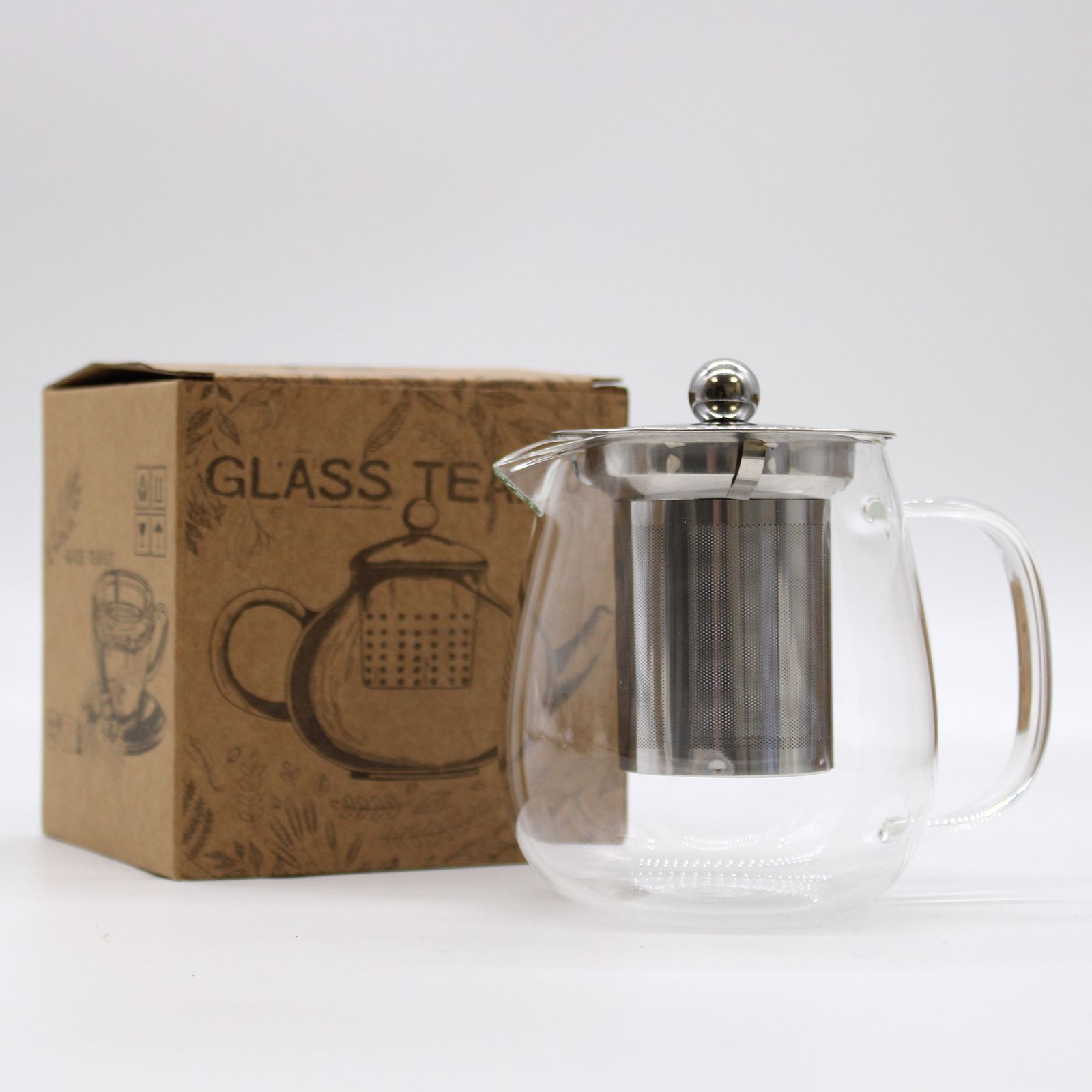 Glass Infuser Teapot - Contemporary - 550ml - Image 3
