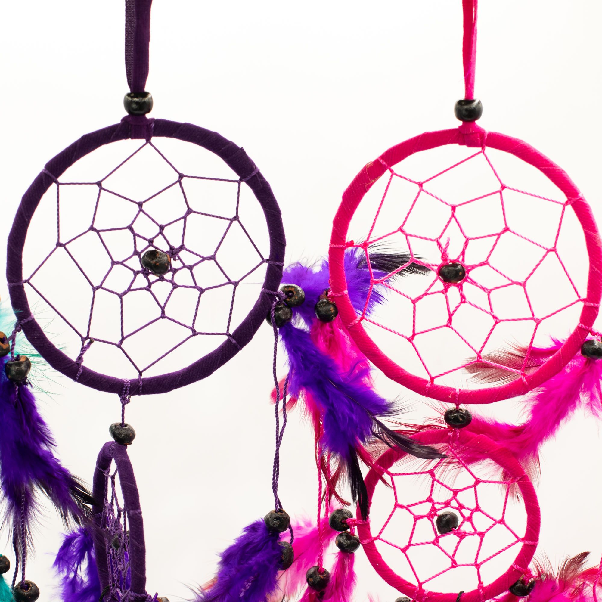 Bali Dreamcatchers - Medium Round - Turq/Pink/Purp - Image 5