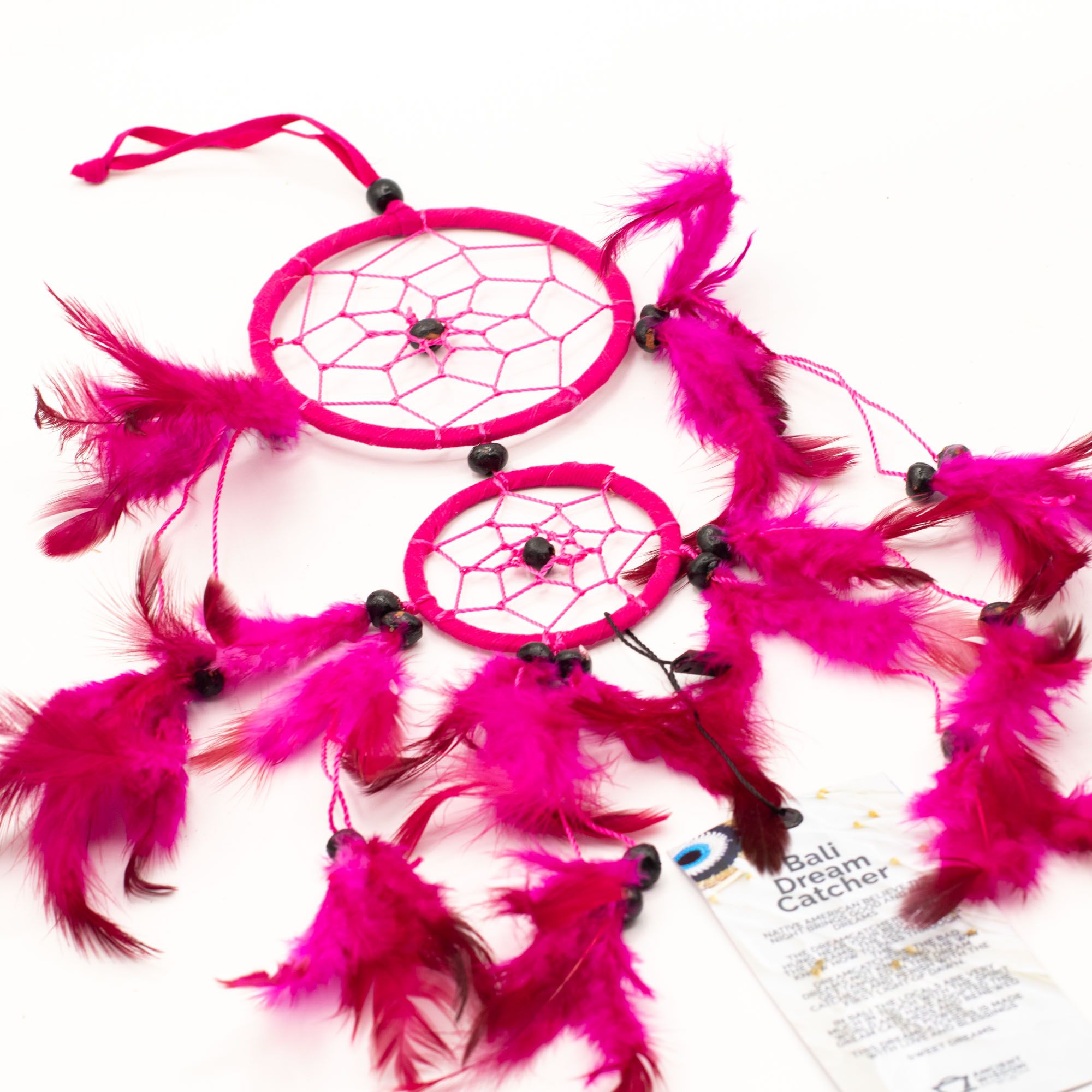 Bali Dreamcatchers - Medium Round - Turq/Pink/Purp - Image 7