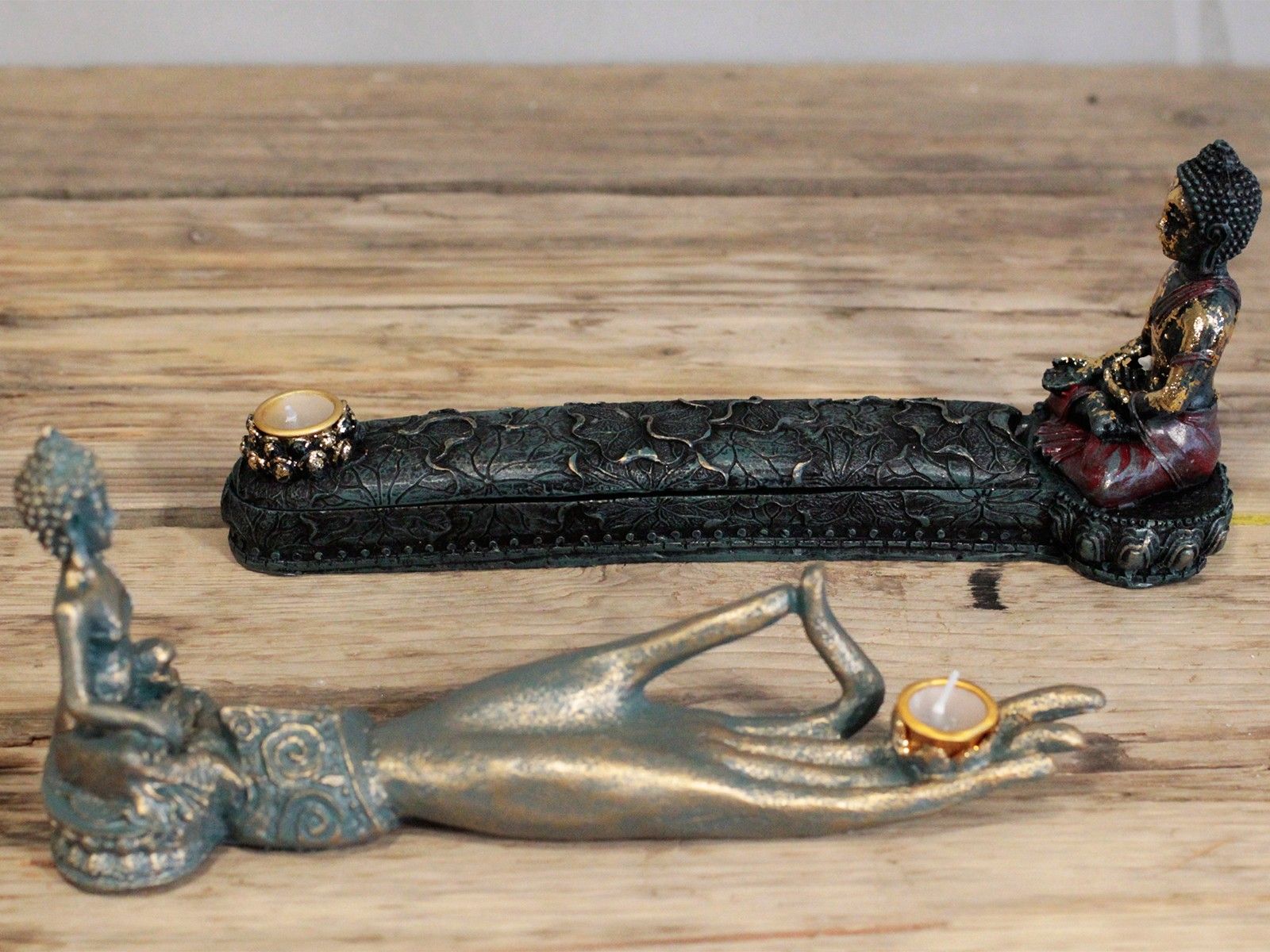 Antique Buddha - Incense Burner & Box - Image 5