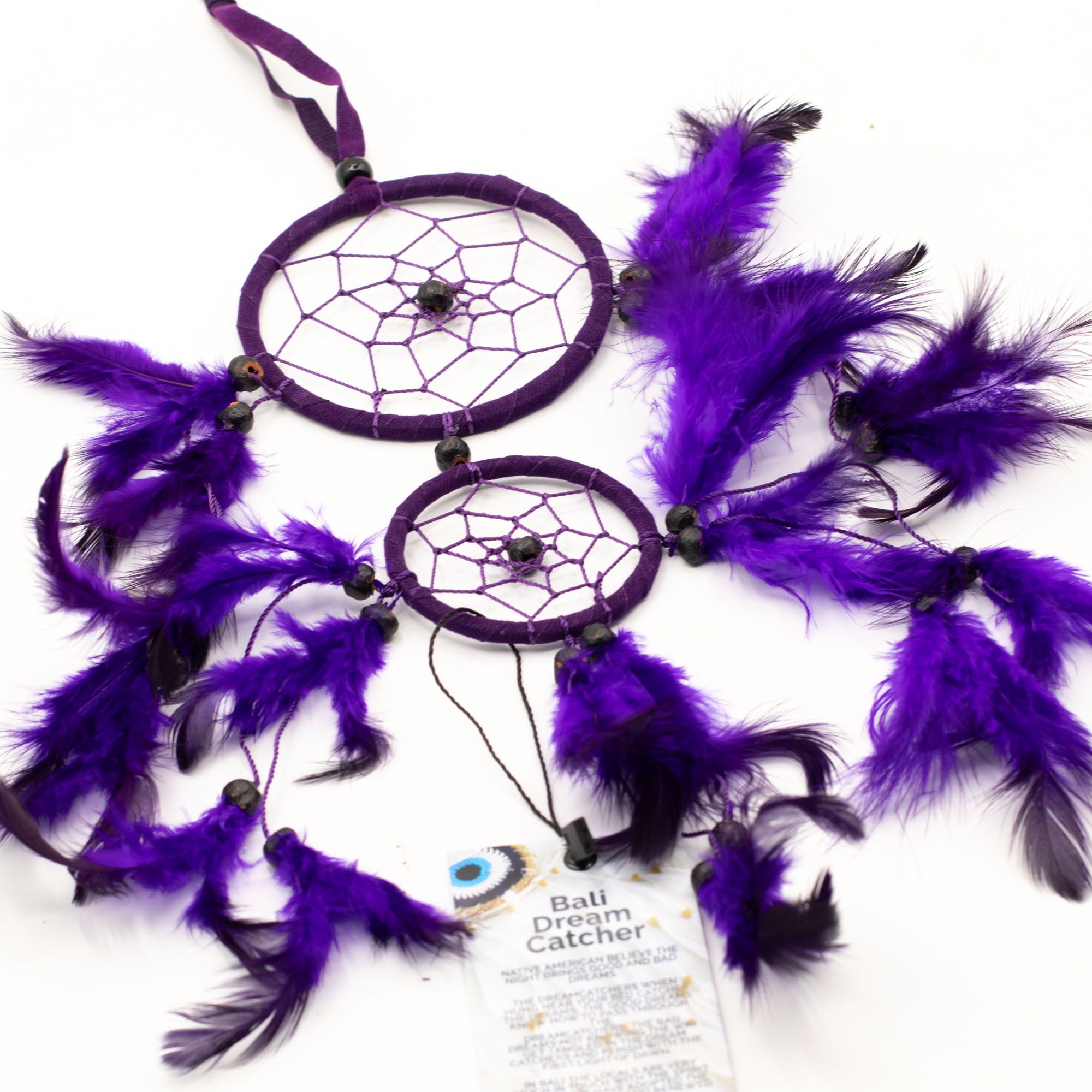Bali Dreamcatchers - Medium Round - Turq/Pink/Purp - Image 9