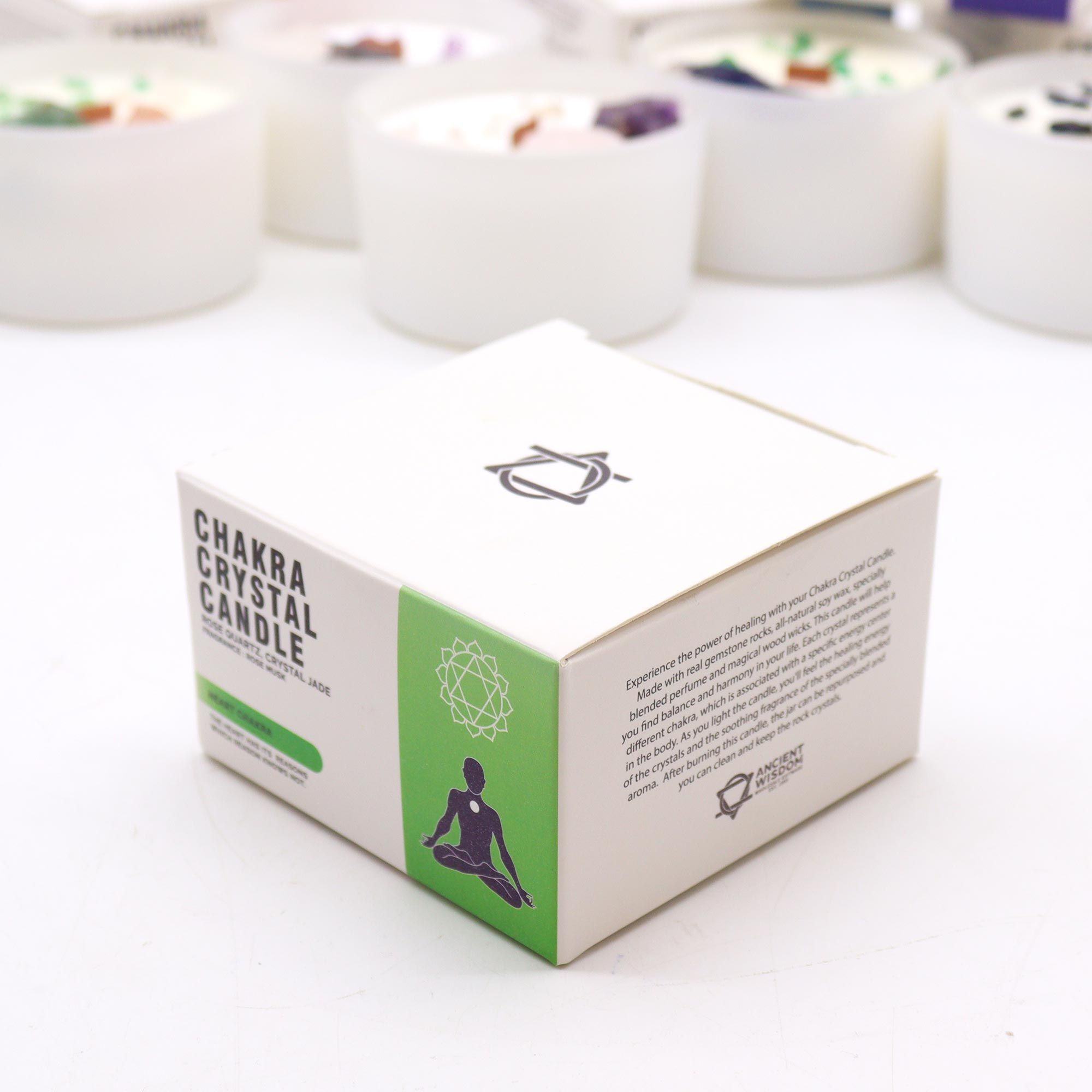 Chakra Crystal Candles - Heart Chakra - Image 4