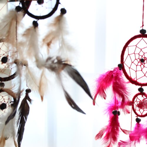 Bali Dreamcatchers - Small Round - Turq/Pink/Purp