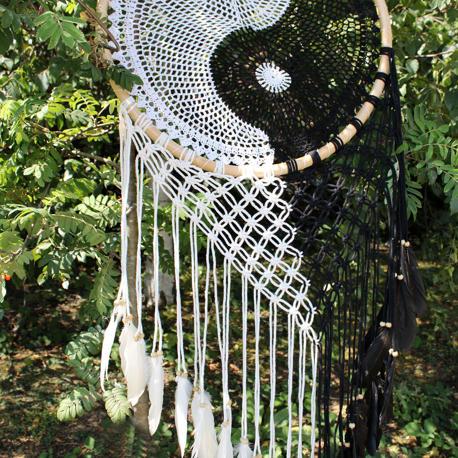 Bali Dream Catchers - Extra Large Ying Yang D: 50cm - Image 6