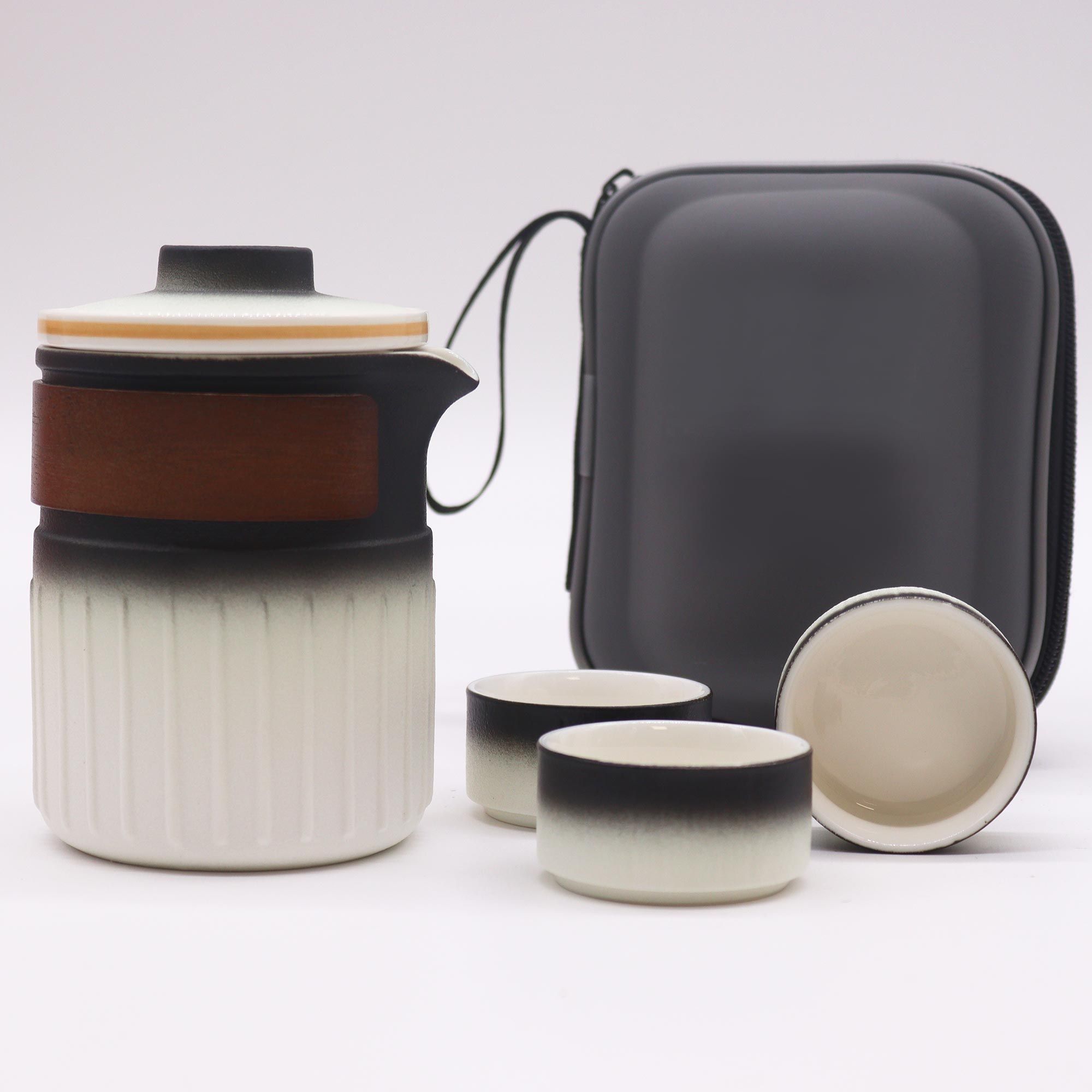 Travel Ceramic Teapot Set - Three Friends - Travel Pack - Image 2