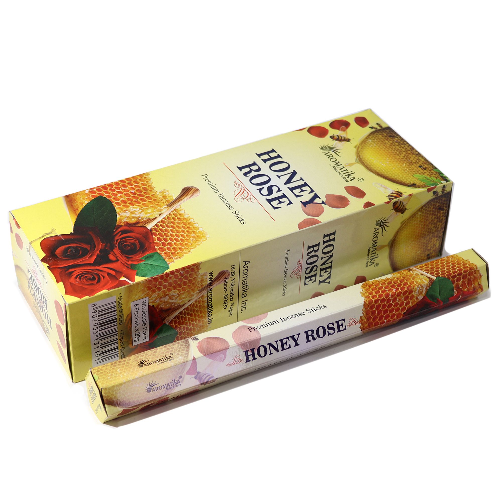 Aromatika Charcoal Free Hex Incense - Honey Rose - Image 2