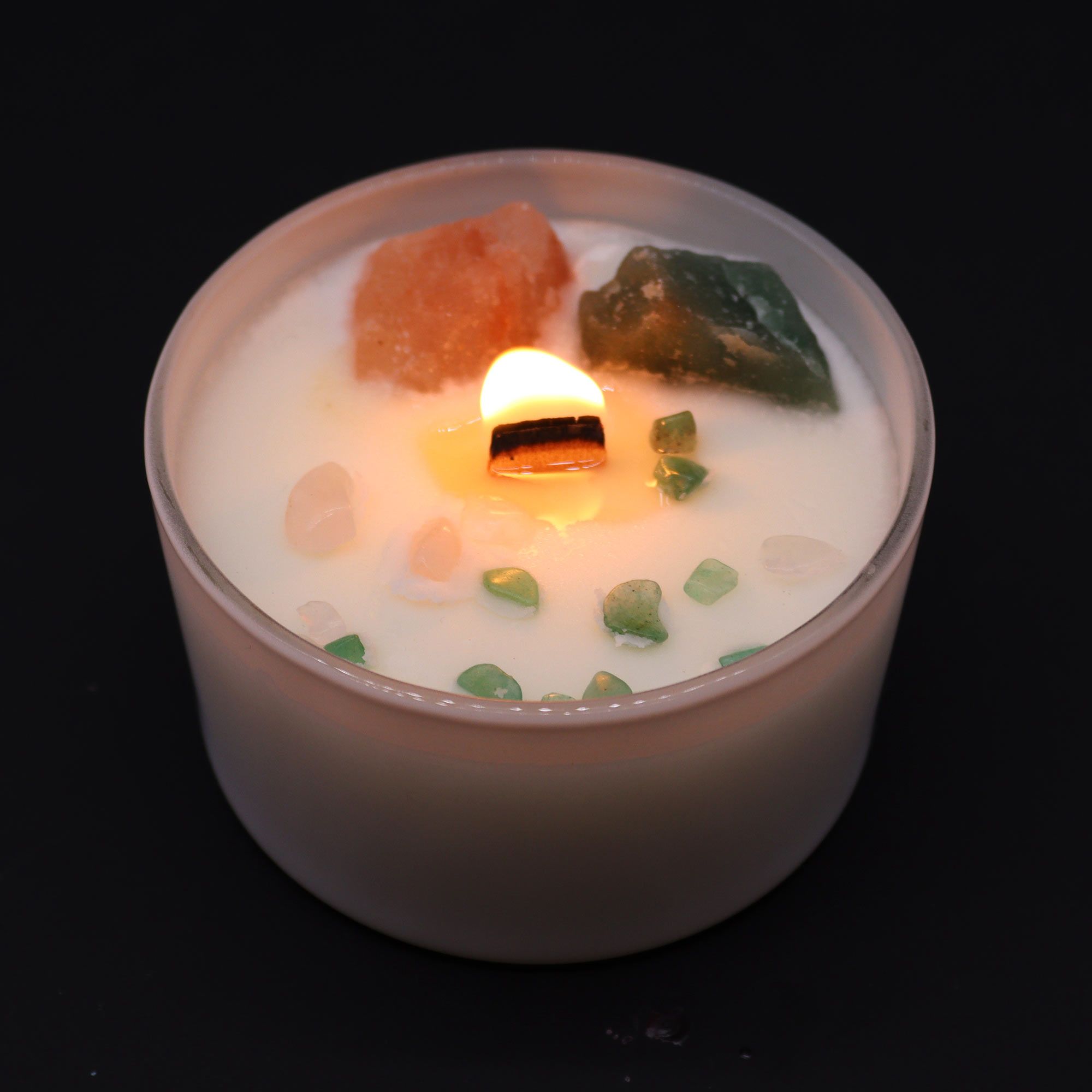 Chakra Crystal Candles - Heart Chakra - Image 2