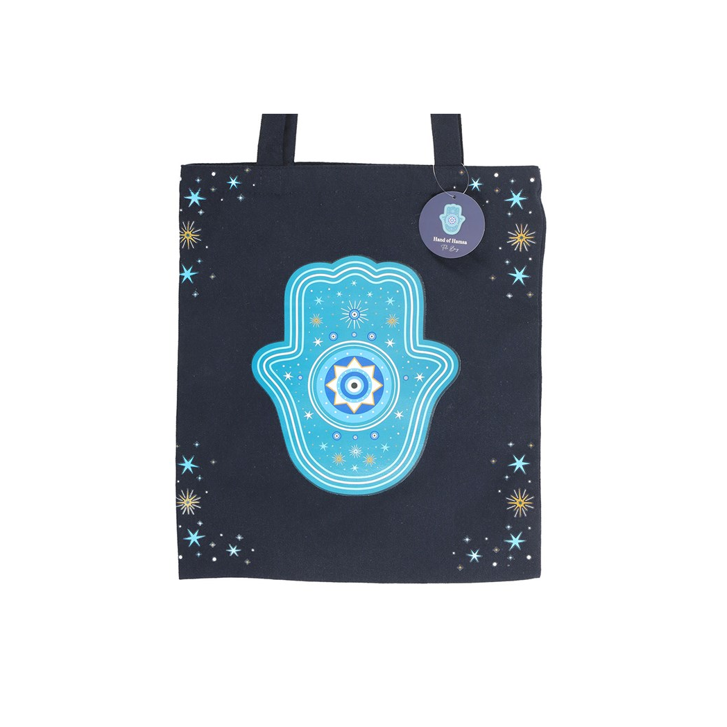 Hand of Hamsa Polycotton Tote Bag - Image 3