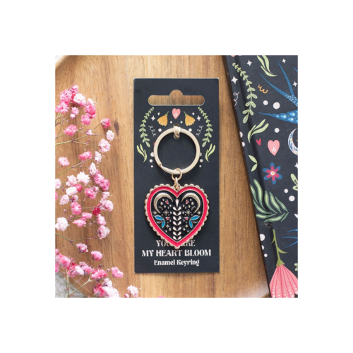 Folk Heart Keyring