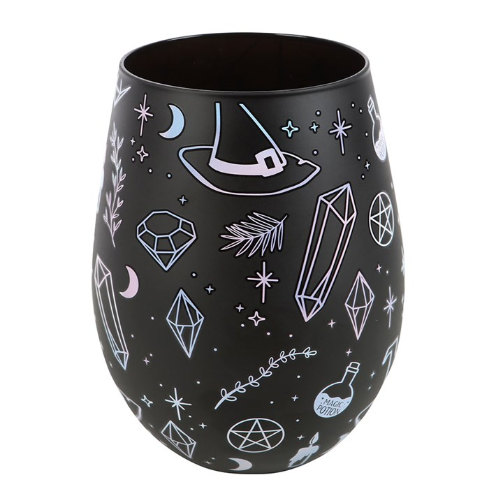 Crystal Witch Print Stemless Glass - Image 3
