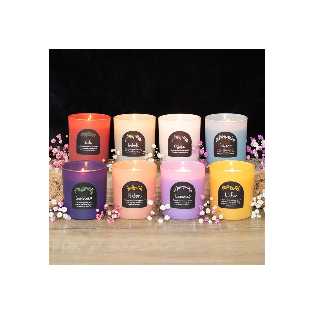 Litha Wildflower Wheel of the Year Candle - Image 5