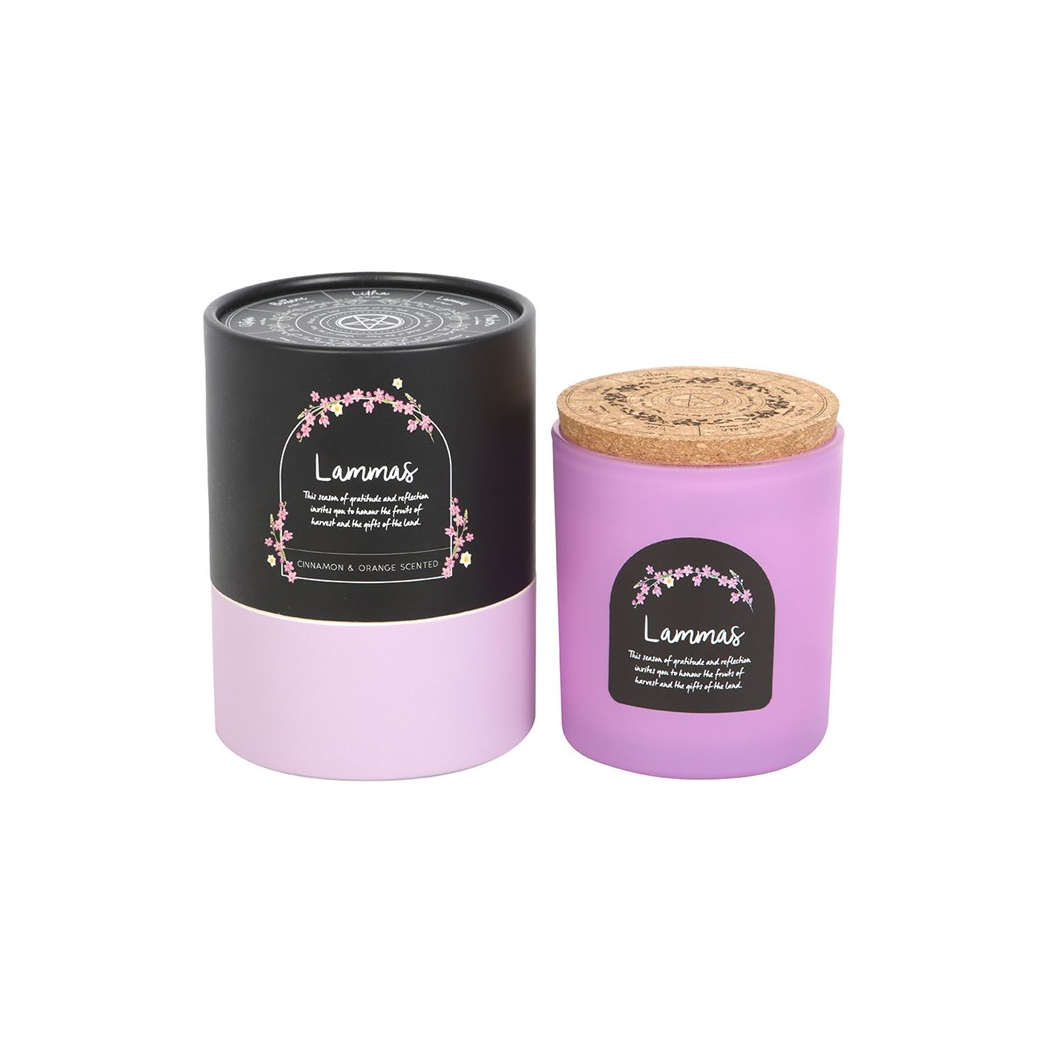 Lammas Cinnamon and Orange Wheel of the Year Candle - Image 4