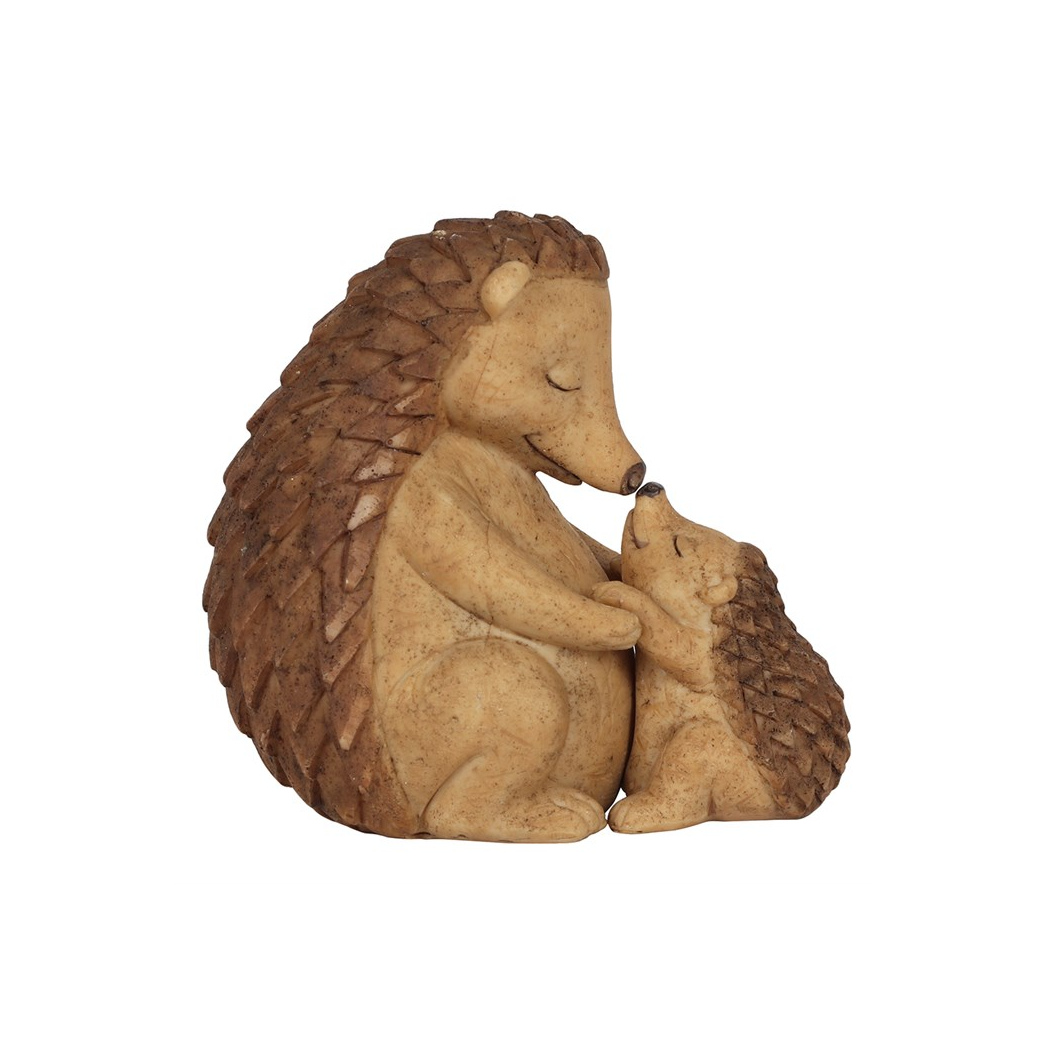 Happy Hoglet Mother and Baby Hedgehog Ornament - Image 2