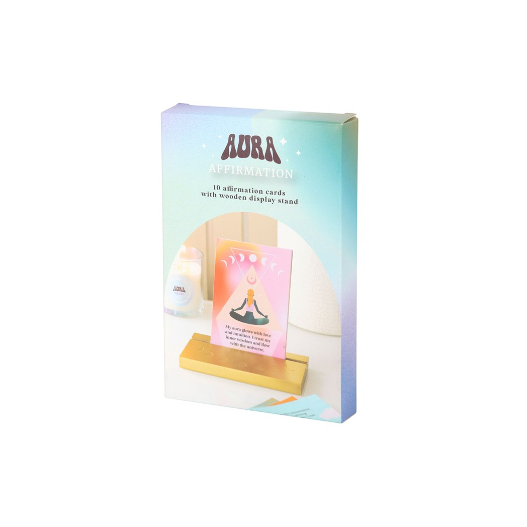 Aura Affirmation Cards with Wooden Stand - Image 5
