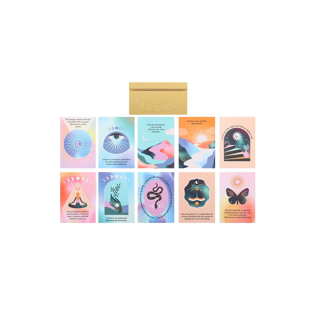 Aura Affirmation Cards with Wooden Stand - Image 3
