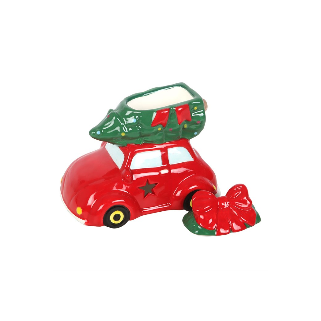 Nostalgic Car with Christmas Tree Ceramic Oil Burner and Wax Warmer - Image 3