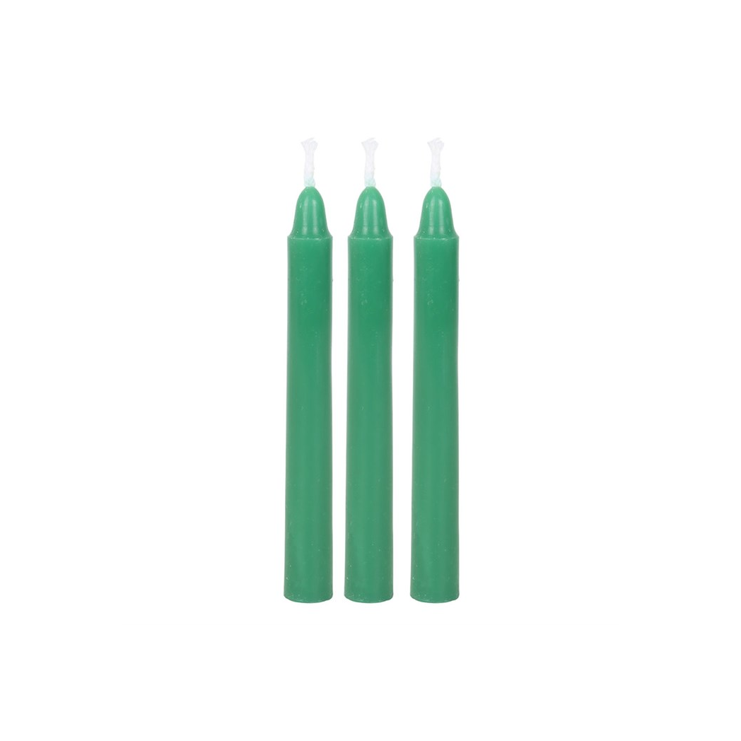 Pack of 12 Green Witch Spell Candles - Image 4