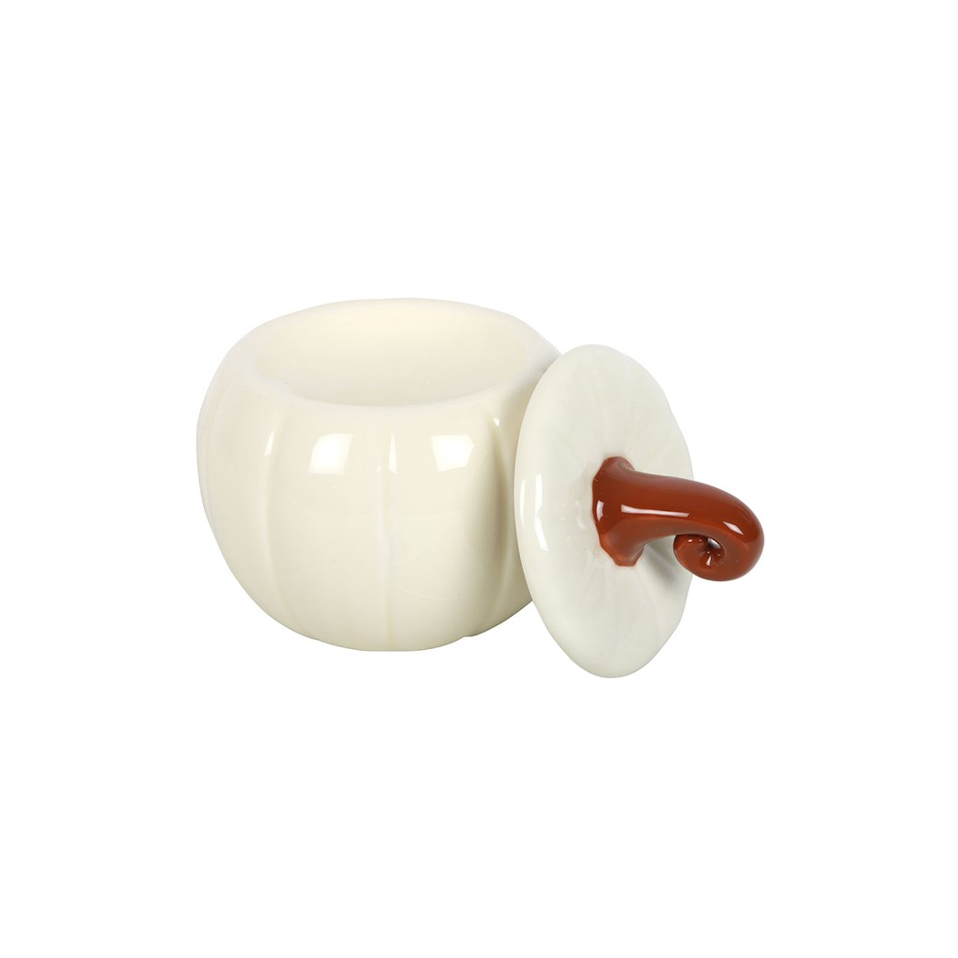 White Curly Pumpkin Oil Burner - Image 3