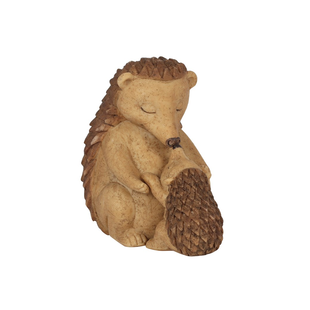 Happy Hoglet Mother and Baby Hedgehog Ornament - Image 3