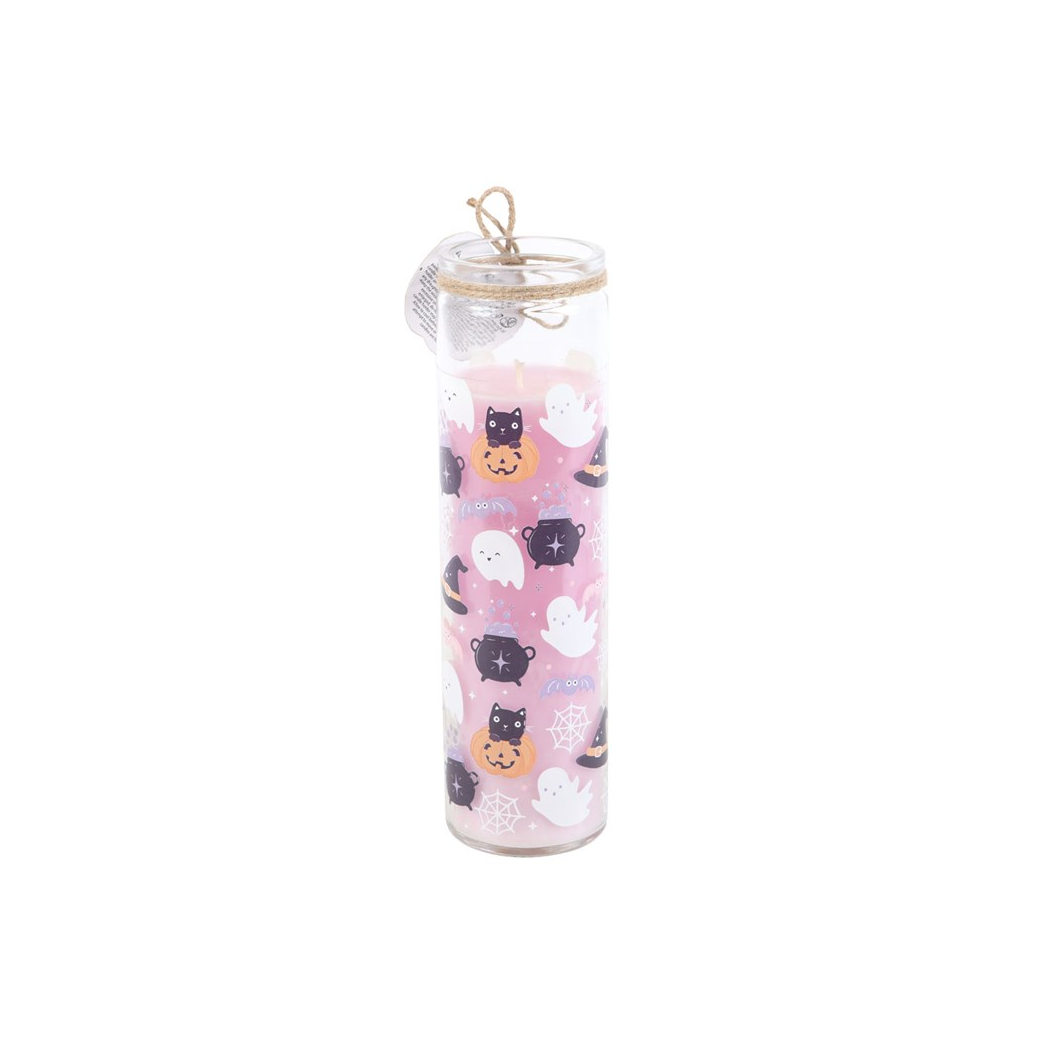 Pastel Halloween Candy Apple Tube Candle - Image 2