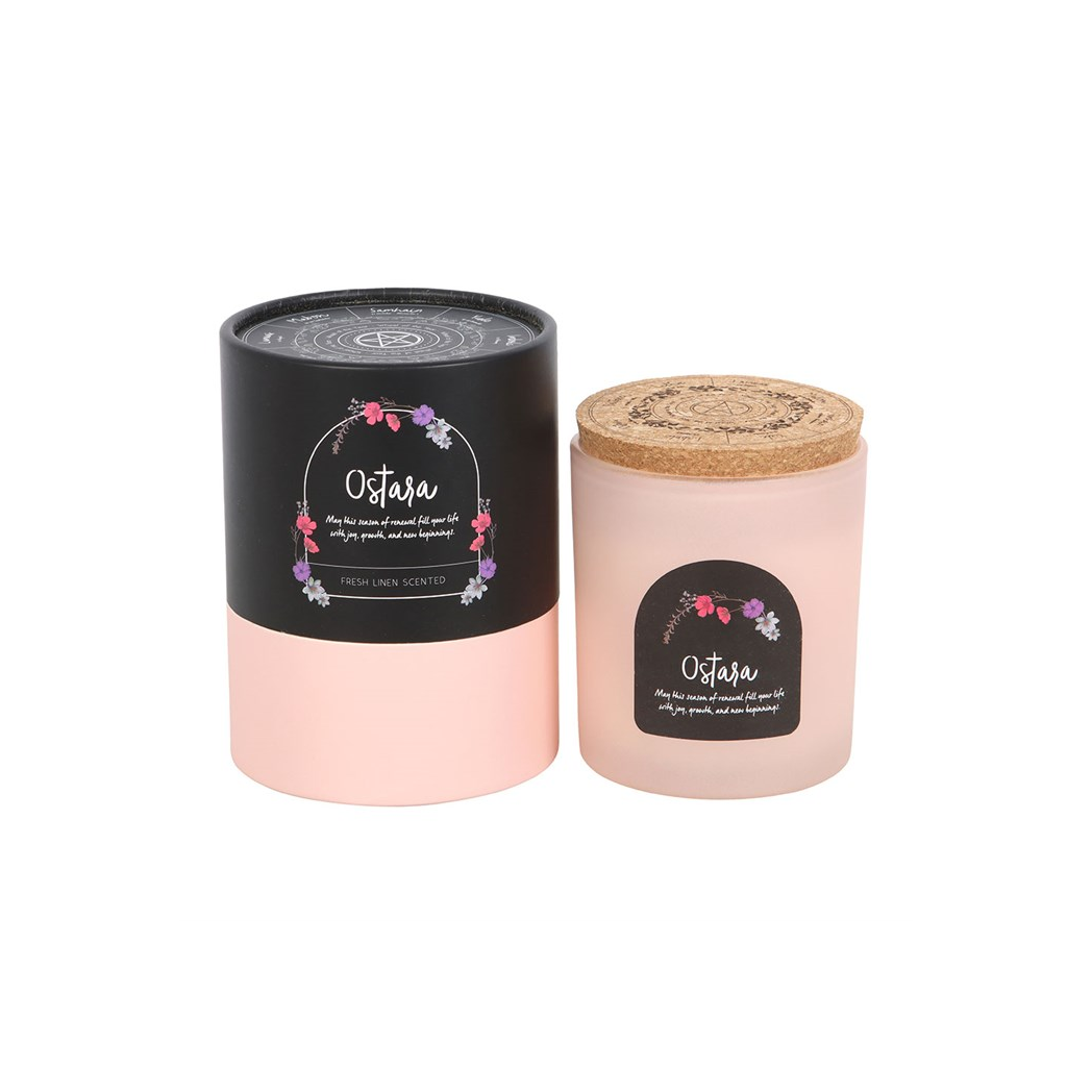 Ostara Fresh Linen Wheel of the Year Candle - Image 4